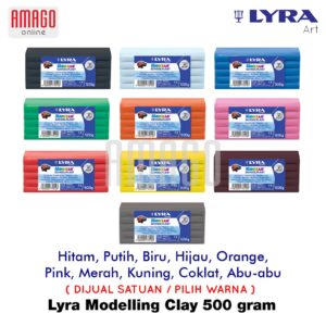 LYRA Modelling Clay - LYRA Modello SchoolPlast - 500 gram - Plastisin Lilin Mainan Playdough - Satuan - Pilih warna - 80600xx