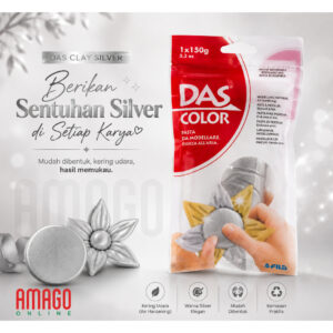 DAS Berwarna Perak DAS Color Modelling Clay - Air Drying - Silver - 150 gram - 385116