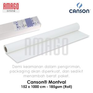 CANSON Montval - Cold Pressed Paper - 152x1000cm - 185G (Roll) - 200802100
