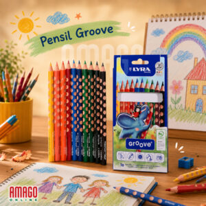 LYRA Groove - Color Pencil - Pensil Warna - Box 10 Colors - Natural Grip - 3811100
