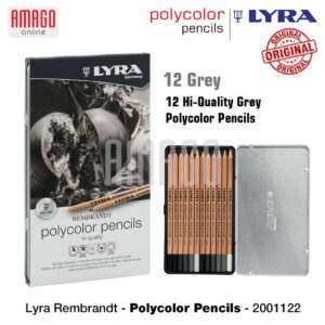 LYRA Rembrandt Polycolor Pencils - 12 pcs - Grey - 2001122