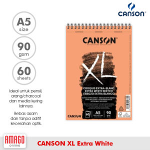 CANSON XL - Extra Blanc Extra White Ekstra Putih - 60 Sheets - A5 - 90 gsm  (Album) – 200001869