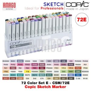 COPIC Sketch - 72 Color Set E - CSM/72E