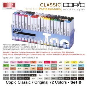 COPIC Classic - Set 72 Color Set B - CMK/72B