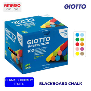 Kapur Tulis GIOTTO RoberColor Blackboard Chalk Color 100 pcs - warna - 539000