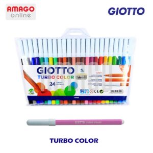 GIOTTO Turbo Color - Plastic Wallet Spidol Warna Pen Lukis - 24 warna - 072100