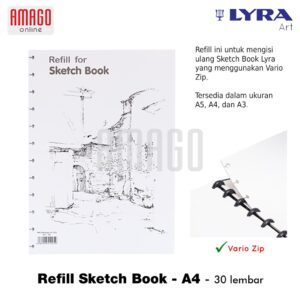 LYRA Refill Sketch Book Sketchbook A4 W/ 30 Pages - 9211260
