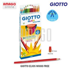 GIOTTO Elios Triangular - Cardboard 24 Colors Pensil Warna Segitiga 24 warna - 275900