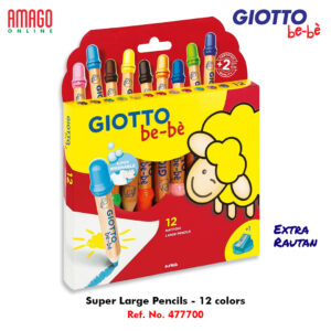 GIOTTO Be-Be Super Large Pencils Pensil Super Besar - 12 warna - 477700