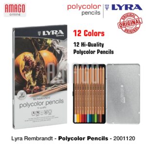 LYRA Rembrandt Polycolor Pencils - Pensil Warna - 12 pcs - Assorted Colors - 2001120