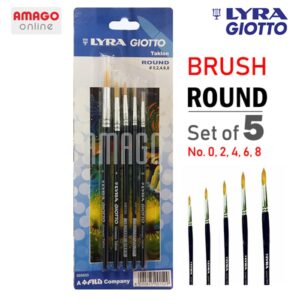 LYRA Brush Set - LYRA Taklon - Round Brush - 00, 02, 04, 06, 08 - Blue Label - 569800