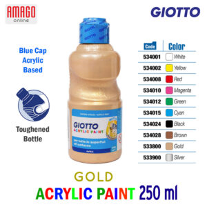 GIOTTO Acrylic Cat Akrilik 250 ml - warna Gold - 533800