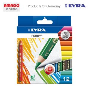 LYRA Ferby Lacquered - Color Pencil - Pensil Warna Lukis - Cardboard 12 Colors - 3621120