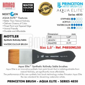 Kuas PRINCETON Aqua Elite Brush - Mottler - Size 1,5 Inch - P4850M150